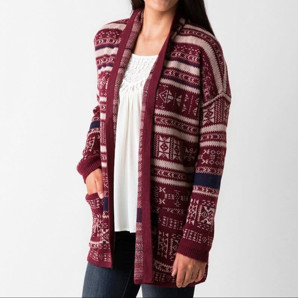 NWT Billabong Open Cardigan Sweater